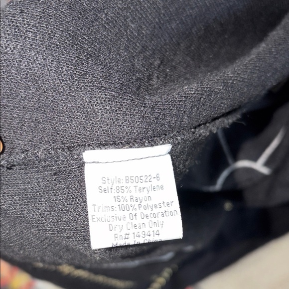 Johnny Was Floral Patchwork Black Jacket - Picture 7 of 14